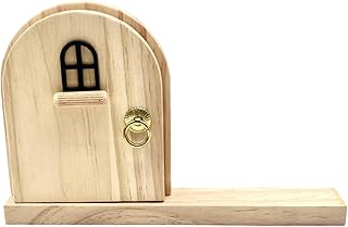 Fairy Door Outlet Cover, Wood Socket Protector, Decorative Electric Outlet Guard, Parents Homeowners Kids, Nursery Children's Room Bedroom Playroom Classroom Kitchen Daycare Center Office