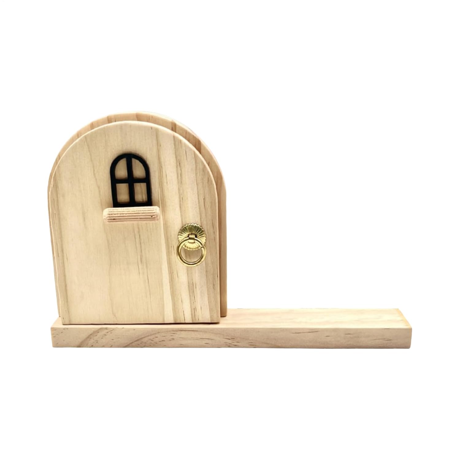 Fairy Door Outlet Cover, Wood Socket Protector, Decorative Electric Outlet Guard, Parents Homeowners Kids, Nursery Children's Room Bedroom Playroom Classroom Kitchen Daycare Center Office