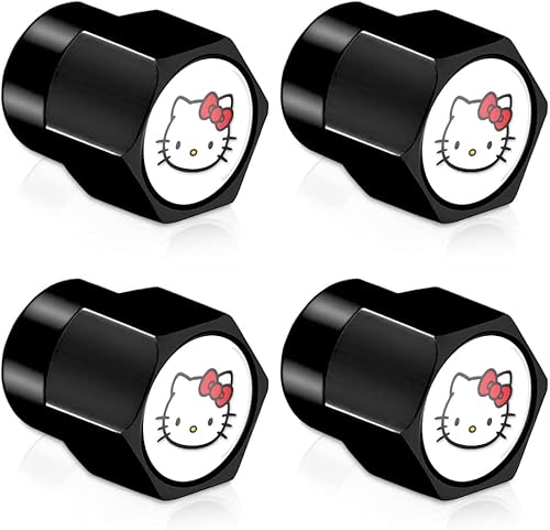 Miniatura 2 de 4 tapas de válvula Kuromi para válvulas de neumáticos de automóvil, tapas universales para neumáticos de automóvil, accesorios de automóvil, para