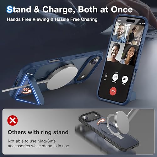 Support magnétique pour iPhone Air compatible avec MagSafe bleu