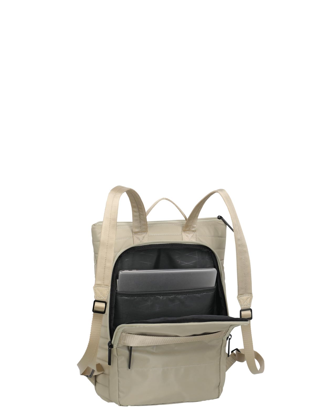 Travelite Rucksack BARBARA STEPP, leichter City Rucksack aus Nylon mit Trolley-Aufsteckfunktion, 8 L, 30 x 39 x 12 cm, 0,5 kg