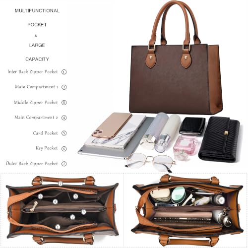 Image of CHICAROUSAL Crossbody Purses and Handbags for Women PU Leather Tote Top Handle Satchel Shoulder Bags