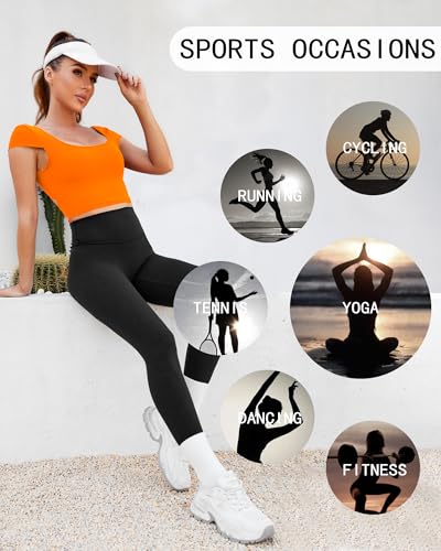 Image of DaiLiWei Open Back Workout Tops for Women Short Sleeve Longline Sports Bras Support Crop Tank Yoga Shirts with Built in Bra