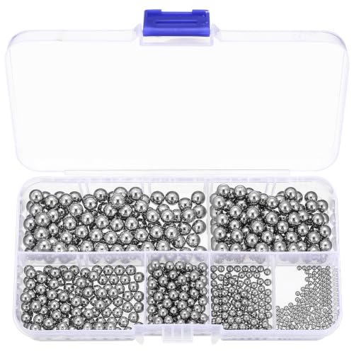 AIOUHMYM 670Pcs Billes Acier Inoxydable 6 Taille