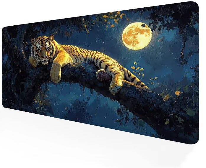 Tapis de souris antidérapant XXL pour stabiliser clavier et souris de bureau