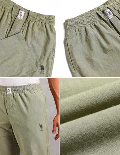 Image of U.S. POLO ASSN. Men Comfort Fit Solid Cotton I658 Lounge Pants - Pack of 1
