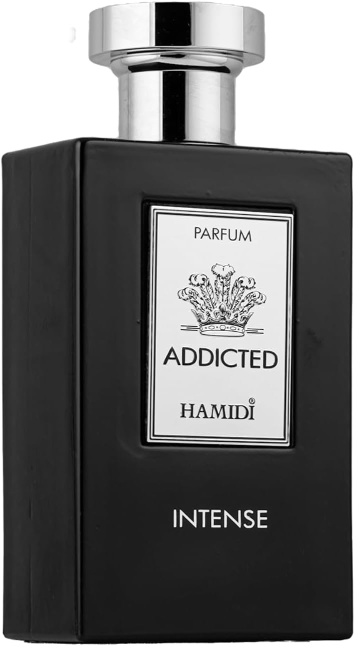 Hamidi Addicted Intense Black Eau De Parfum 110ml | Perfumes for Men | Alcohol-free | Premier Long Lasting | Fragrances