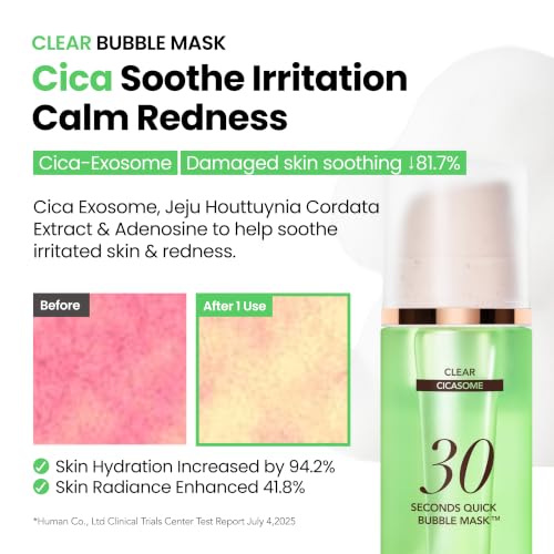 Image of MENOKIN Glass Skin Full Set (5-in-1) 30 Seconds Quick Bubble Mask (Lift, Bright, Clear, Moisture, Repair) Firming, Brightening, Soothing, Moisturizing, Anti-Aging, Korean Face Mask, 3.21 fl oz Each