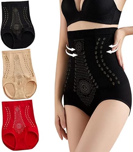 Unique Fiber Restoration Shaper,Fat Burning Tummy Control High Waist Underwear for Women,Graphene Honeycomb Elastic Butt Lifter Body Shaping Briefs for Women. (XL, 3 STK) Cover