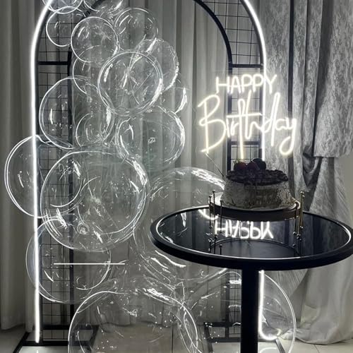 Image of Voircoloria 90pack Clear Balloons Different Size 18 /12 /10 /5 Inch Transparent Balloon Garland Arch Kit for Graduation, Wedding, Birthday, Baby Shower, Anniversary Party Decorations