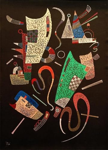 Tableaux peinture sur toile Kandinsky 60x90cm pour décoration chambre