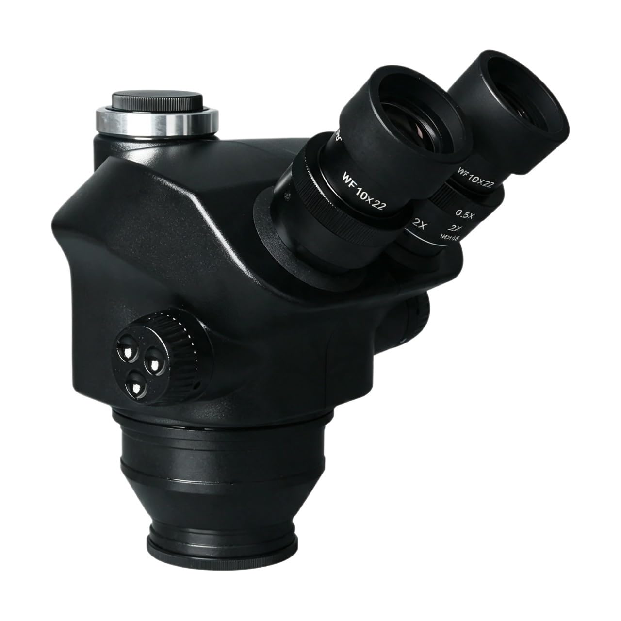 Testa for microscopio stereo con zoom trinoculare simul-focale 7X-50X