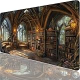 Tappetino per Mouse, Grande Tappetino Mouse XXL 500 x 250 x 3 MM, Mouse e Tastiera Marrone Mouse Pad, Impermeabile, Tappetino Scrivania Antiscivolo per Giocatore/Ufficio Casa sull'albero XF-112