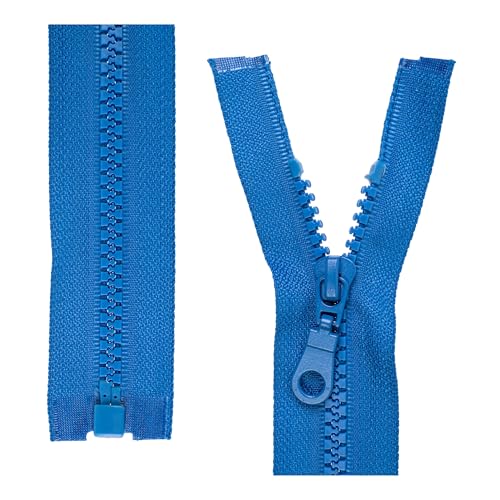 Cremallera Divisible, 2 Piezas, Seleccione La Longitud De La Vía Y El Color, Extremo Abierto De 1 Dirección 5, Ancho De Vía De 5,75 Mm, Ancho De Cinta De 34 Mm, Cremallera De Plástico De Repuesto 59