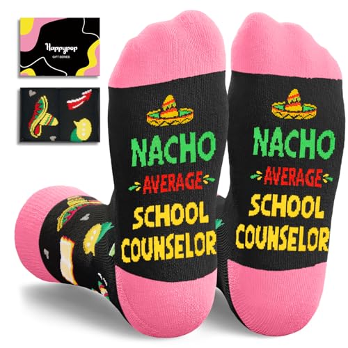 HAPPYPOP School Staff Appreciation Gifts - Socks for Preschool Sped Teacher Nurse Counselor