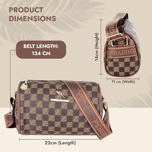 Image of Storite Women's Crossbody Sling Bag Travel Office One Side Shoulder Bag