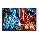 HDSDA Poster sur toile Star Wars Le Réveil de la Force   Décoration pour chambre à coucher, bureau, chambre   Cadeau   30 x 45 cm