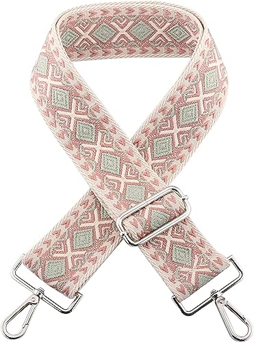 FonVan Correa de hombro ancha, Correa Bolso para mujer, Ajustable Bandolera, Correa de Bolso Ancho 3.8cm, 75-135cm Ajustable Reemplazo Correa para el Hombro de Bolso Bandolera (Caqui)