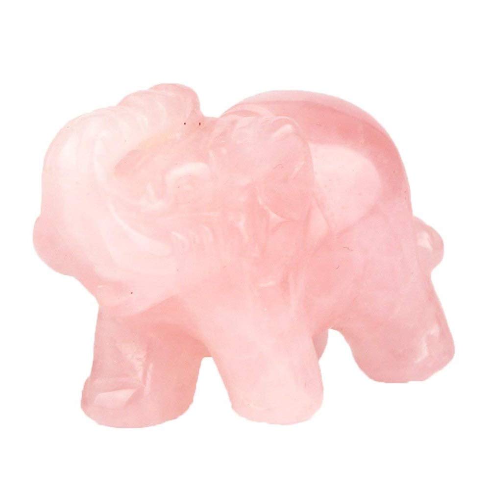 ローズクォーツ　獅子像 Amazon.co.jp: ローズクォーツ象の像の置物、クリスタルポケット