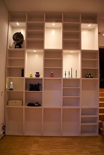 Miniatura 8 de Cefrank Juego de 6 luces LED regulables, juego de 6 luces blancas cálidas para debajo del gabinete con interruptor de atenuación giratorio, total de