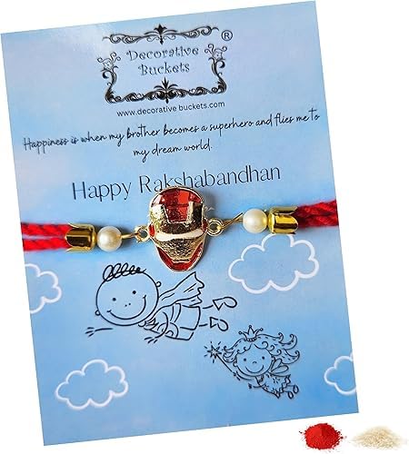 Decorative Buckets:Rakhi for kids: kids rakhi for brother| rakhi forbrother kids|rakhi for boys | IRON MAN RAKHI |AVENGERS RAKHI | CAPTAIN AMERICA RAKHI | BATMAN RAKHI | SPIDERMAN RAKHI |(AVENGERS B RAKHI) (B0CCQHDDT6) Amazon Price History, Amazon Price Tracker
