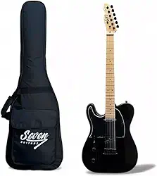 Guitarra Telecaster Seven STC-307 BK Preto Canhoto