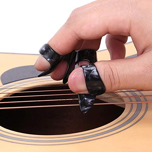 Gants Quotidiens 4 pièces/Set 1 Pouce + 3 Doigts Guitare Médiator Celluloid fingerpicks Guitare plectre Gaine Acoustique… - Les Beatles, Paul McCartney, John Lennon, RIngo Starr, George Harrison Gants Quotidiens 4 pièces/Set 1 Pouce + 3 Doigts Guitare Médiator Celluloid fingerpicks Guitare plectre Gaine Acoustique… – Image 3