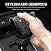 Hbxdeco Bling Auto Gear Shift Knob Cover, Car Knob Gear Stick Protector, Sparkly Crystal Rhinestones Gear Shift Knobs Cover for Women Girls, Universal Interior Decor Accessories (Black)
