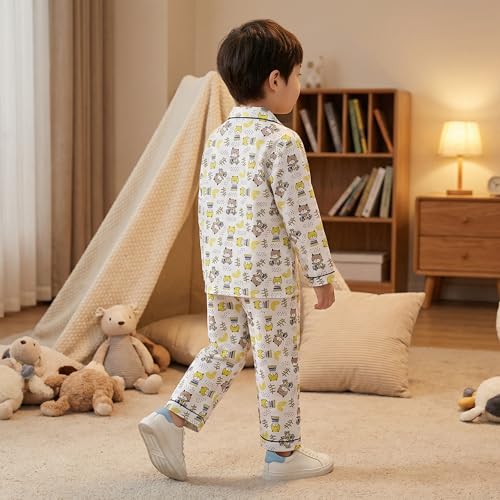 Image of CLAP Kids Cotton Printed Full Sleeves Night Suit