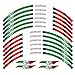 Rim de Moto Rim Réflecteur Sticker Decal Moto Autocollants de Voiture et décalcomanies Convient à Aprilia RS 125 RS V4 RS125 Autocollant de Roue (Color : 4)