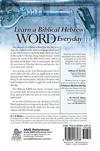 A Hebrew Word For The Day: Key Words From The Old Testament #TOP1
