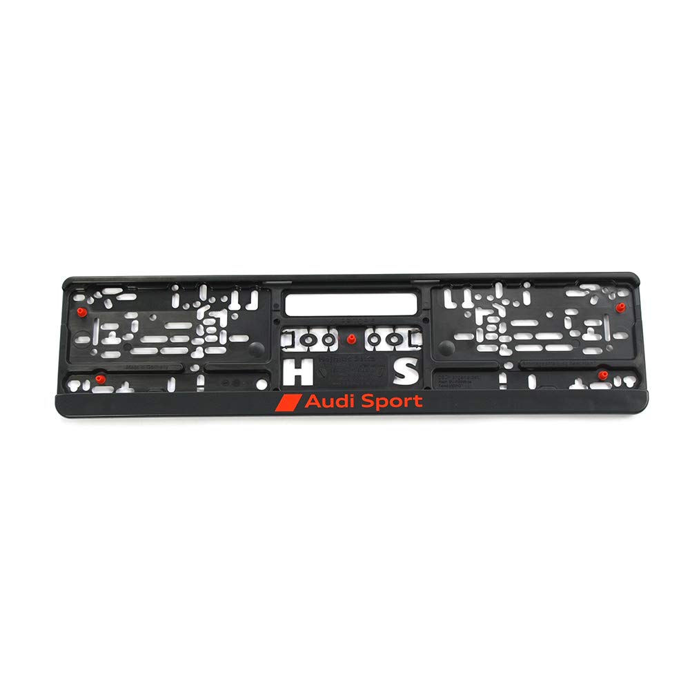 Audi Sport GmbH 3291900100 Number Plate Holder Original Sport Licence Plate Holder Black/Red