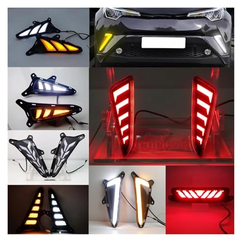 DRL LED para Toyota C-HR 2016-2019: luz de freno y antiniebla trasera 2