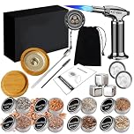RoseFlower Whiskey Smoker Kit, Cocktail Smoker Kits for Whiskey, Drinks, Bourbon, Steak, Fish and Cheese - Infused Fruity Smoke Flavor - Gift Sets for Wine Lover - Home/Garden/Barbecue