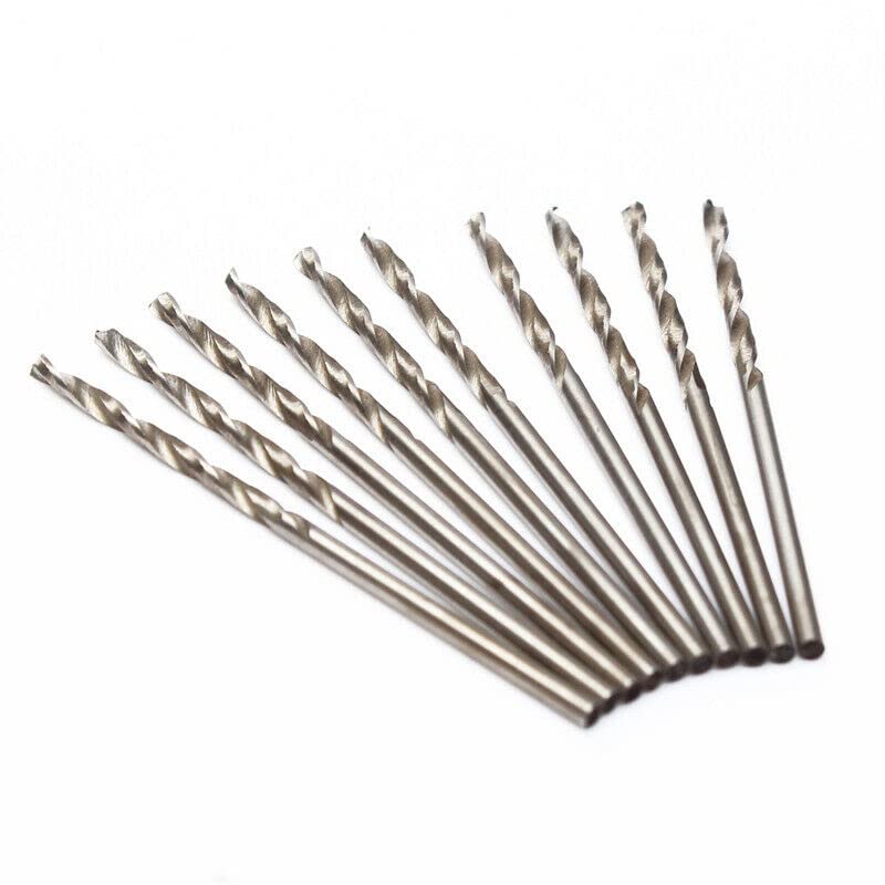 10 Pcs HSS 0.5-2.5mm Twist Drilling Bits Drill Bit Micro Straight Shank Metal
