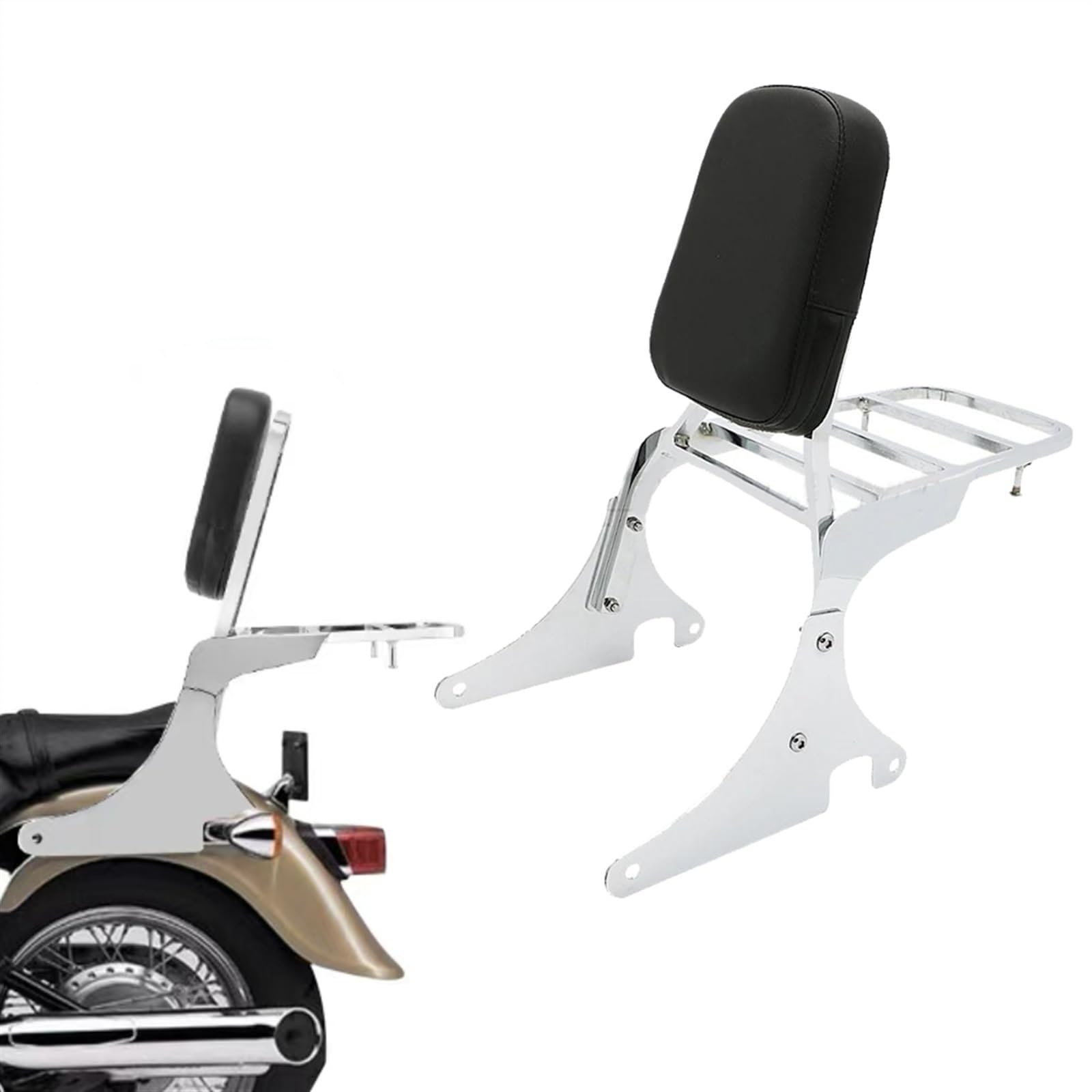 kawasakiバルカン400バックレストクラシックシーシーバー