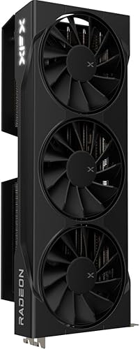 Vista 109 de XFX Speedster MERC310 AMD Radeon RX 7900XTX Tarjeta gráfica para juegos negra con 24 GB GDDR6, AMD RDNA 3 RX-79XMERCB9