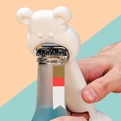 Miniatura 2 de Abrebotellas 4 en 1, abridor de botellas de cerveza multifuncional para tarros de gelatina, vino, cerveza, latas (4 piezas de colores mezclados)