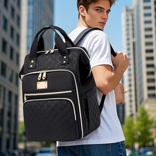 Sac à dos ordinateur portable avec compartiment boîte repas et déjeuner - 8