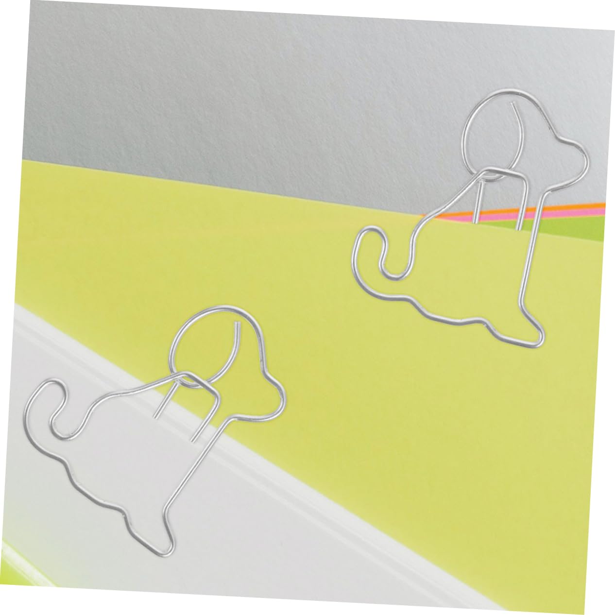 Garneck 5 Set Di Graffette Adorabili Per Cani Piccole Graffette in Metallo Forniture Per Ufficio Graffette Multifunzionali 100 Pezzi*5