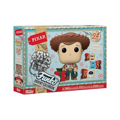 Funko Advent Calendar: Pixar 2024 - Pixar Collection - 24 Días de Sorpresas - Minifigura de Vinilo Coleccionables - Caja Misteriosa - Idea de Regalo - Holiday Xmas para Chicas y Chicos