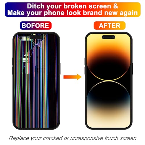 for iPhone 14 Pro Screen Replacement 6.1', 3D Touch Display Full Repair kit, Digitizer Assembly with Tools Set, Tempered Glass, Instruction by DIYREpair - Image 3