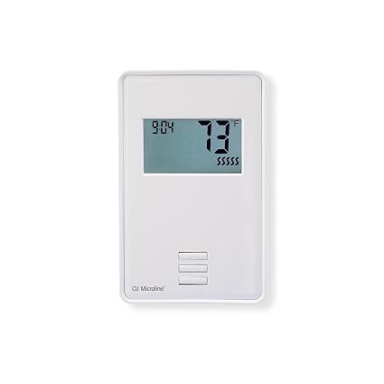 OJ Microline Thermostat with Built-in GFCI. Non Programmable Thermostat for Infloor Heating System, with Dual Sensing and Dual Voltage 120v & 240v Capabilities. Includes Floor Sensor, UTN4-4999