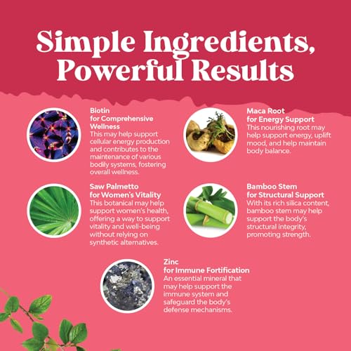 Extra Strength Saw Palmetto for Women 500mg - DHT Blocker for Women 30-Day Supply - Hair Vitamins for Hair Loss Supplement - Pure Saw Palmetto Extract Capsules with Maca Root & Biotin - 90 Capsules - Image 6