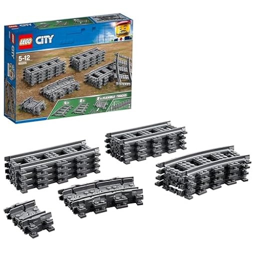 LEGO City Vías para Tren de Juguete, Accesorios Complementarios para Juegos de Construcción Ferroviarios, Detalle de Cumpleaños para Niños de Entre 5 y 12 Años 60205 | Ya disponible en tu tienda friki favorita! En mundofriki.es!