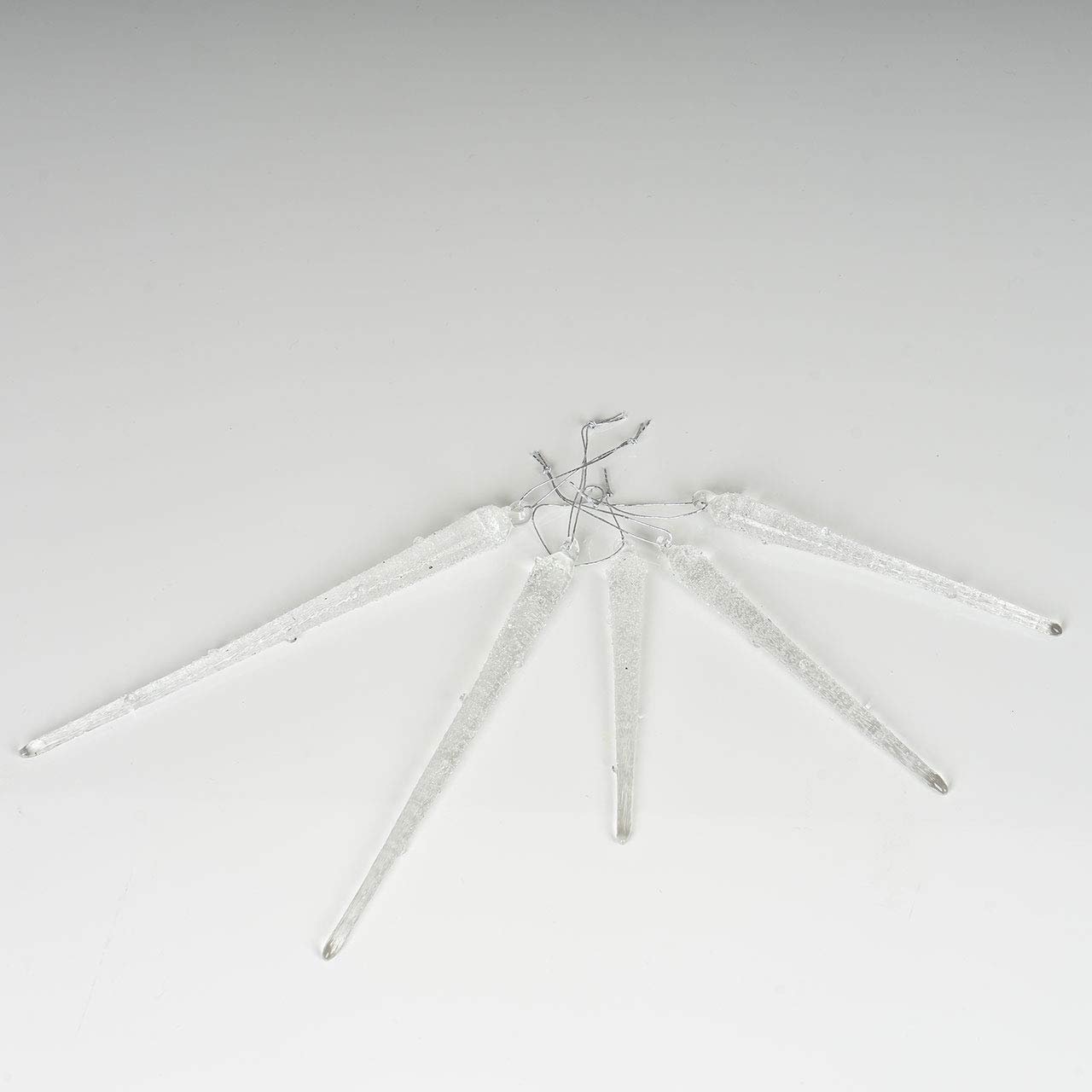 Decoris kerstbal pegels - 6x - parel champagne - D15 cm - glas