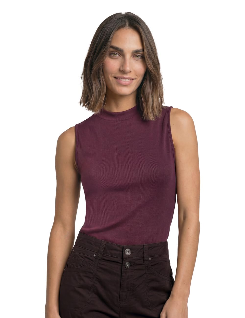 Street One Damen 3230959 Top im Silk-Look mit Turtle Neck (1er Pack)