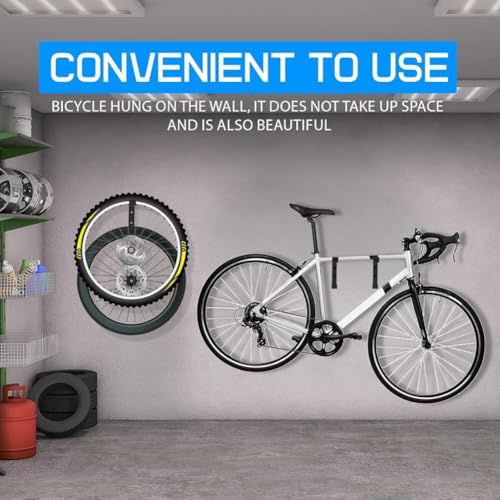 Soporte vertical de rueda de bicicleta para pared y accesorios de garaje interior 7