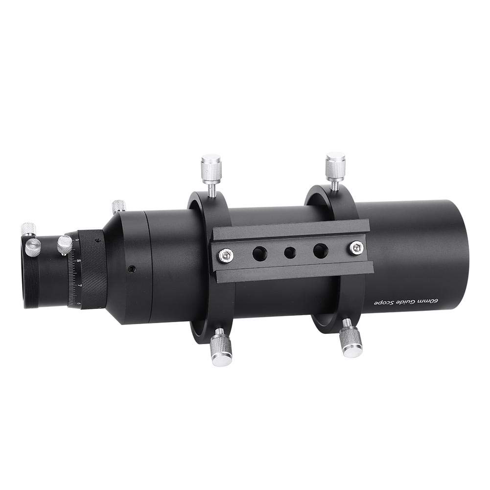 Cannocchiale da ricerca 60mm con lunghezza focale 240mm Focalizzatore in lega di alluminio con doppio focalizzatore elicoidale e staffa per telescopio astronomico