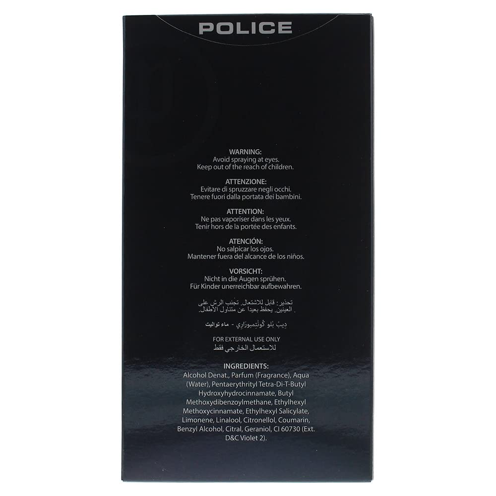 Police Deep Blue Eau de Toilette Spray for Men, 3.4 Fl Oz